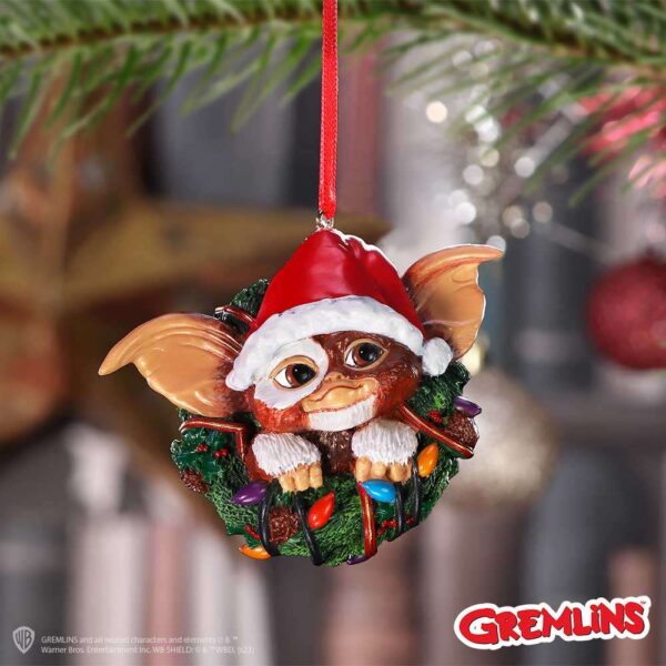 Gremlins Gizmo In Wreath Hanging Ornament