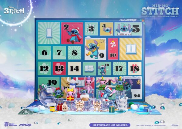 Lilo & Stitch Mini Egg Attack Advent Calendar Stitch celebration Figure Set (Cookie) 10 cm