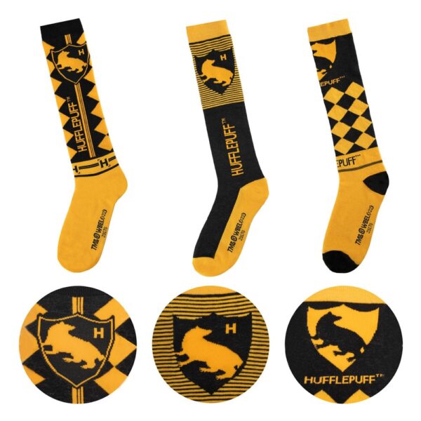 Harry Potter Knee-high socks 3-Pack Hufflepuff