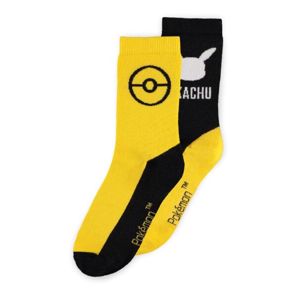 Pokemon Socks 2-Pack Pikachu 39-42