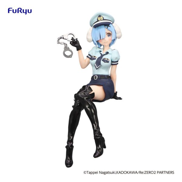 Re:Zero Starting Life in Another World Noodle Stopper  PVC Statue Rem Police Officer Cap with Dog Ears 14 cm - Damaged packaging