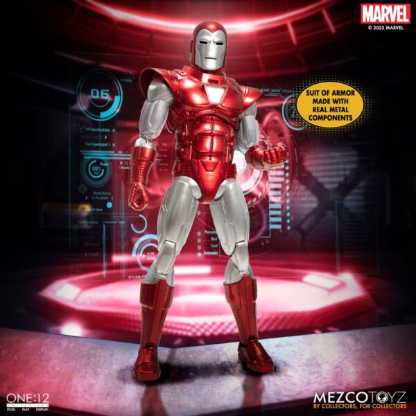 Marvel Action Figure 1/12 Iron Man (Silver Centurion Edition) 16 cm