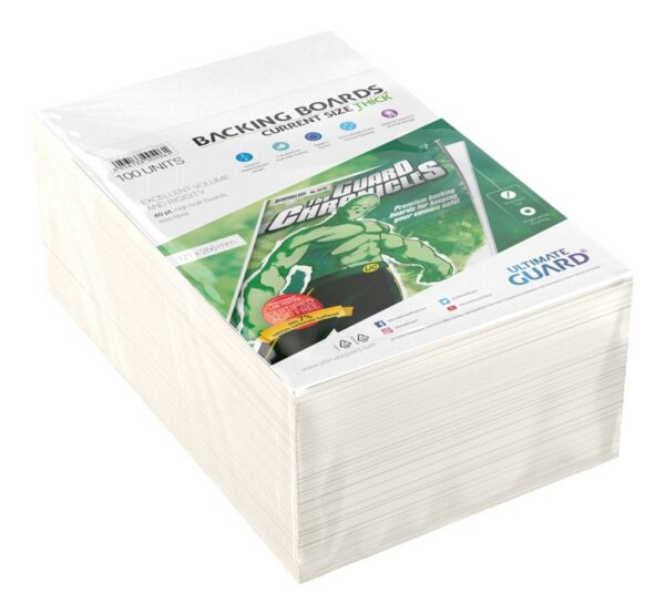 Ultimate Guard Comic Backing Boards (100) - Current Size Thick